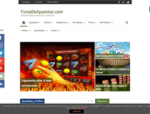 Tablet Screenshot of forosdeapuestas.com